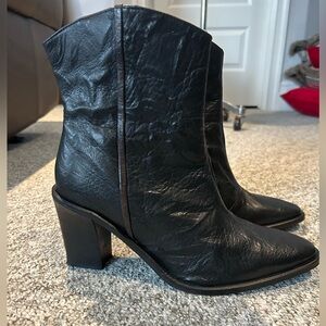Free People Barclay boots black leathered size 41